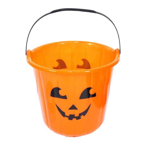 Trick or Treat Pumpkin Bucket (18cm x 16cm)