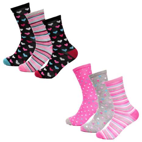 Ladies Bamboo Argyle Socks Gift Box (Size 4-8) - Assorted Colours