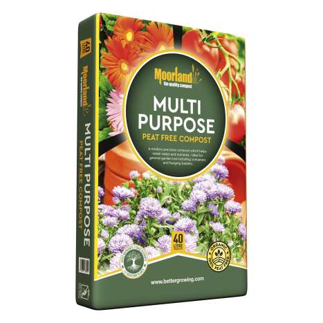 Moorland Peat Free Multi Purpose Compost (40L)