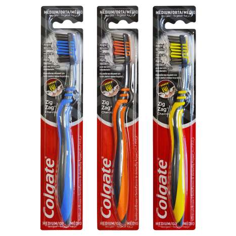 Colgate Zig Zag Charcoal Toothbrush - Assorted Colours